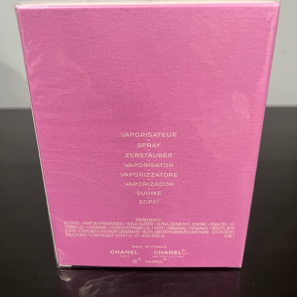 Chanel CHANCE Eau Tendre Eau De Toilette | 3.4 oz/100 ml - Picture 5 of 5